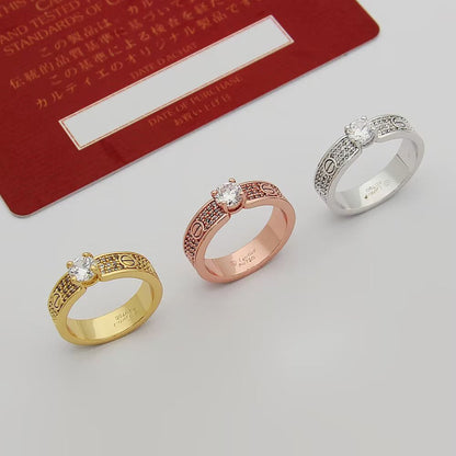 [Luna Brilliance] LOVE RING 3.6MM 1 BIG DIAMOND FULL DIAMOND
