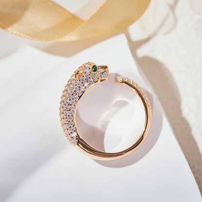 [Luna Brilliance] PANTHERE FULL DIAMOND SMALL RING