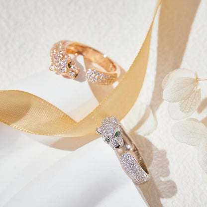[Luna Brilliance] PANTHERE FULL DIAMOND SMALL RING