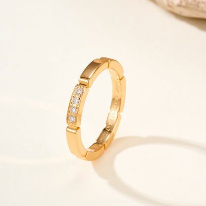 [Luna Brilliance] MAILLON PANTHERE 4 DIAMOND RING