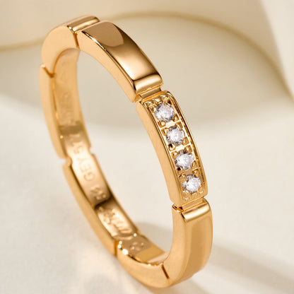 [Luna Brilliance] MAILLON PANTHERE 4 DIAMOND RING