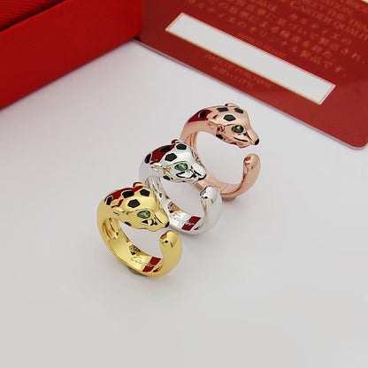 [Luna Brilliance] PANTHERE SPOTTED MEDIUM RING