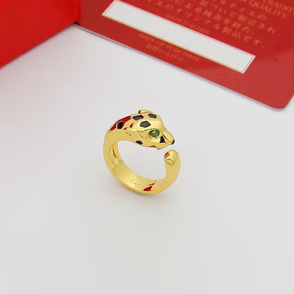 [Luna Brilliance] PANTHERE SPOTTED MEDIUM RING
