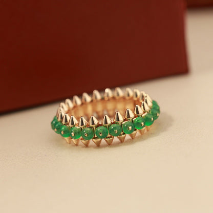 [Luna Brilliance] CLASH 7.9MM AGATE CHALCEDONY RING