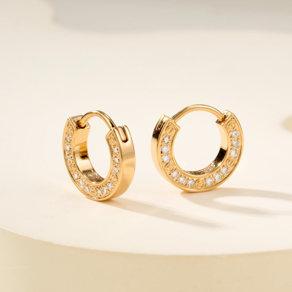[Luna Brilliance] LOVE DIAMOND EARRINGS
