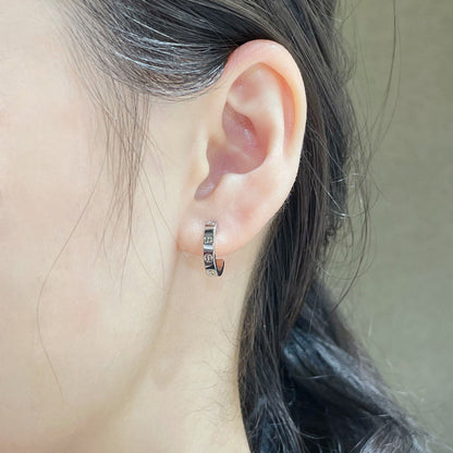 [Luna Brilliance] LOVE EARRINGS 2.65 MM NO DIAMOND SMALL
