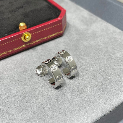 [Luna Brilliance] LOVE EARRINGS 5.7MM 2 DIAMONDS