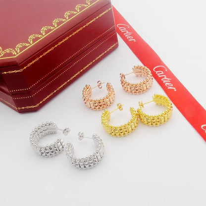 [Luna Brilliance] CLASH 9.2MM DOUBLE ROW EARRINGS
