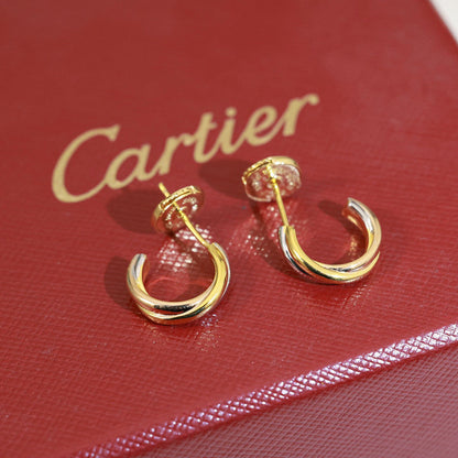 [Luna Brilliance] TRINITY ON DIAMOND MINI EARRINGS