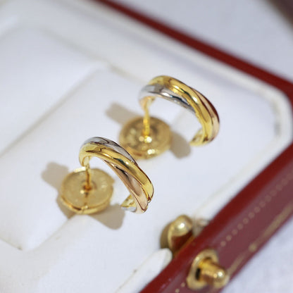 [Luna Brilliance] TRINITY ON DIAMOND MINI EARRINGS