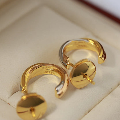[Luna Brilliance] TRINITY ON DIAMOND MINI EARRINGS