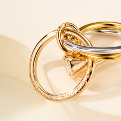 [Luna Brilliance] TRINITY ON DIAMOND  EARRINGS