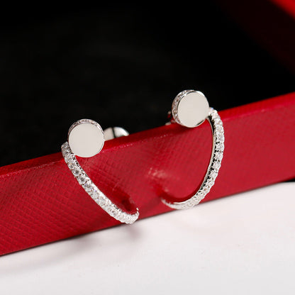[Luna Brilliance] JUSTE FULL DIAMOND SMALL EARRINGS