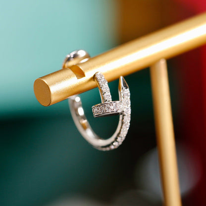 [Luna Brilliance] JUSTE FULL DIAMOND SMALL EARRINGS