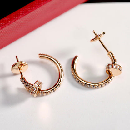 [Luna Brilliance] JUSTE FULL DIAMOND SMALL EARRINGS