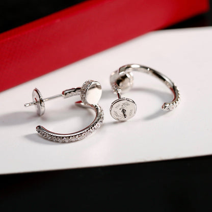 [Luna Brilliance] JUSTE FULL DIAMOND SMALL EARRINGS
