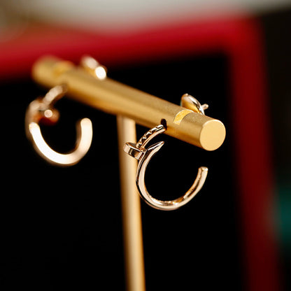 [Luna Brilliance] JUSTE NO DIAMOND SMALL EARRINGS