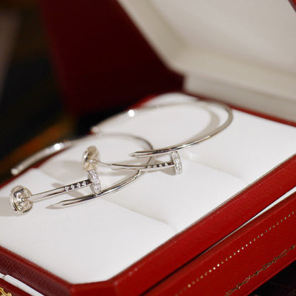 [Luna Brilliance] JUSTE HALF DIAMOND LARGE EARRINGS