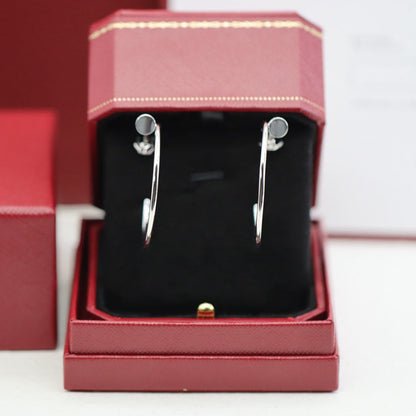 [Luna Brilliance] JUSTE HALF DIAMOND LARGE EARRINGS