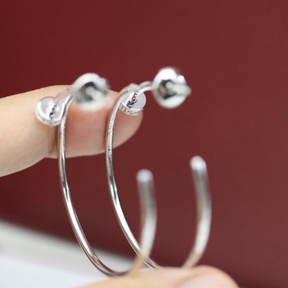[Luna Brilliance] JUSTE HALF DIAMOND LARGE EARRINGS