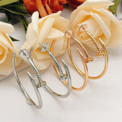 [Luna Brilliance] JUSTE NO DIAMOND LARGE EARRINGS