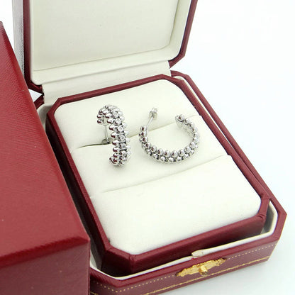 [Luna Brilliance] CLASH FULL DIAMOND MEDIUM EARRINGS