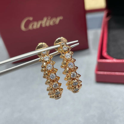 [Luna Brilliance] CLASH FULL DIAMOND MEDIUM EARRINGS