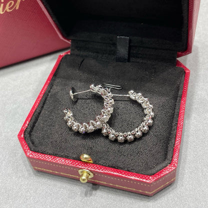 [Luna Brilliance] CLASH FULL DIAMOND MEDIUM EARRINGS