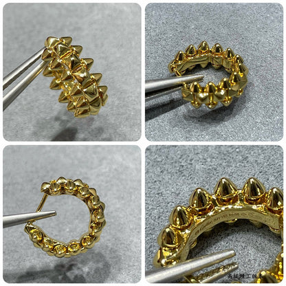 [Luna Brilliance] CLASH MINI HOOP EARRINGS