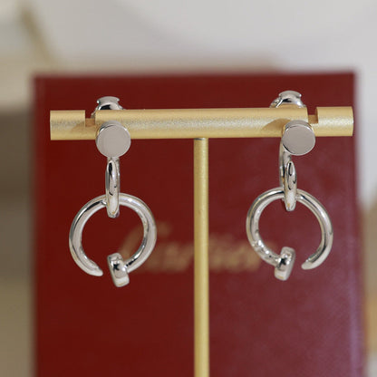 [Luna Brilliance] JUSTE NO DIAMOND DOUBLE EARRINGS
