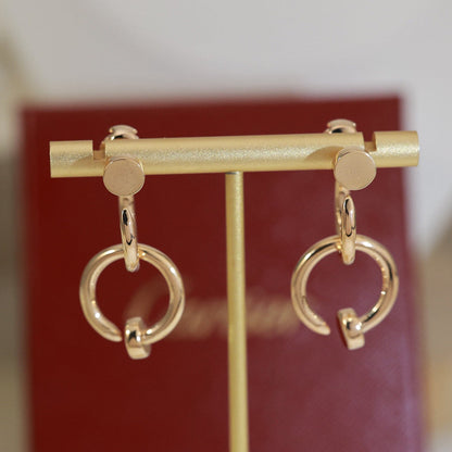 [Luna Brilliance] JUSTE NO DIAMOND DOUBLE EARRINGS