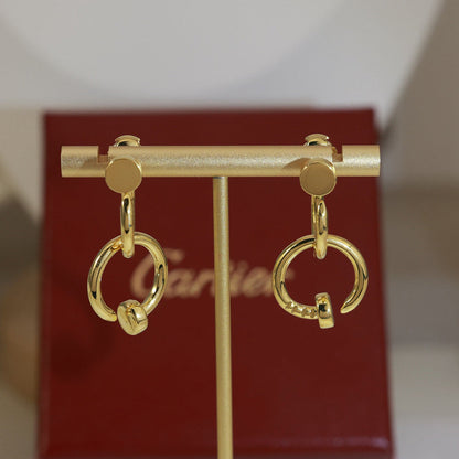 [Luna Brilliance] JUSTE NO DIAMOND DOUBLE EARRINGS