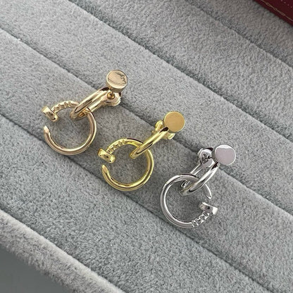 [Luna Brilliance] JUSTE NO DIAMOND DOUBLE EARRINGS