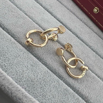 [Luna Brilliance] JUSTE NO DIAMOND DOUBLE EARRINGS