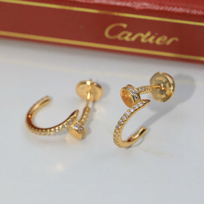 [Luna Brilliance] JUSTE FULL DIAMOND DOUBLE EARRINGS