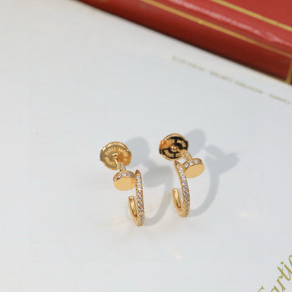 [Luna Brilliance] JUSTE FULL DIAMOND DOUBLE EARRINGS