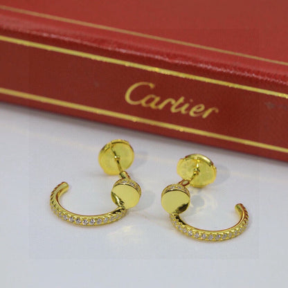 [Luna Brilliance] JUSTE FULL DIAMOND DOUBLE EARRINGS