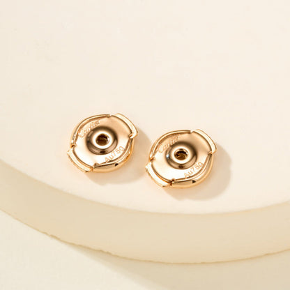 [Luna Brilliance] JUSTE HALF DIAMOND DOUBLE EARRINGS