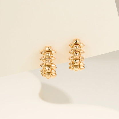 [Luna Brilliance] CLASH MINI HOOP EARRINGS