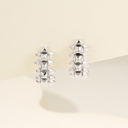 [Luna Brilliance] CLASH MINI HOOP EARRINGS