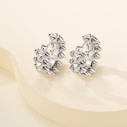 [Luna Brilliance] CLASH MINI HOOP EARRINGS