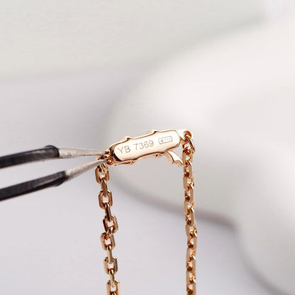 [Luna Brilliance] LOVE NECKLACE 16MM  FULL DIAMOND