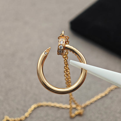 [Luna Brilliance] JUSTE NECKLACE HALF DIAMOND