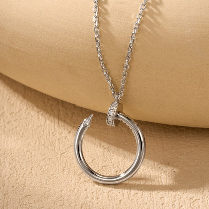 [Luna Brilliance] JUSTE NECKLACE HALF DIAMOND