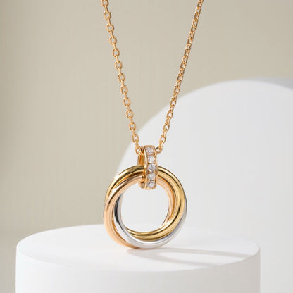 [Luna Brilliance] TRINITY MEDIUM  DIAMONDS NECKLACE