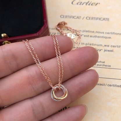 [Luna Brilliance] TRINITY MINI NECKLACE
