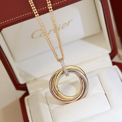 [Luna Brilliance] TRINITY MEDIUM  DIAMONDS NECKLACE