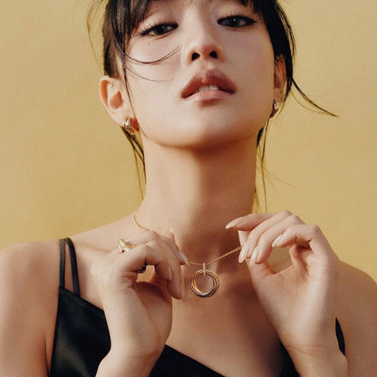 [Luna Brilliance] TRINITY MEDIUM  DIAMONDS NECKLACE