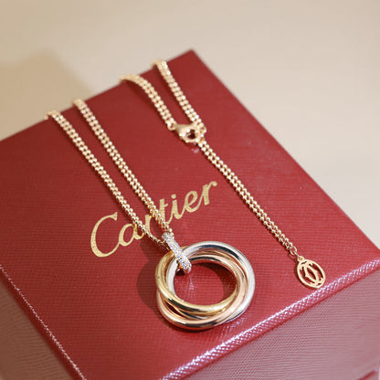 [Luna Brilliance] TRINITY MEDIUM  DIAMONDS NECKLACE