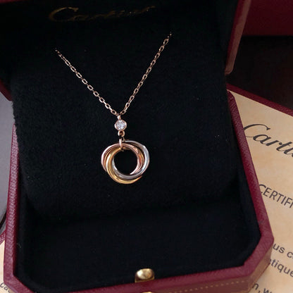 [Luna Brilliance] TRINITY  NECKLACE 1 DIAMOND
